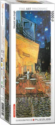 Immagine prodotto di Eurographics Panorama-Puzzle Nachtcafé - Vincent van Gogh, 1000 Teile, 32 x 96 cm, 6010-2301
