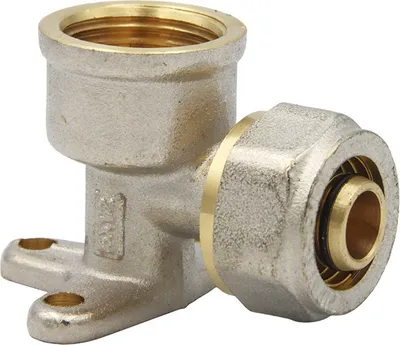 Produktbild von Pipetec Klemmring Schraubfitting Wandwinkel 16x2 mm 1/2" Zoll Innengewinde