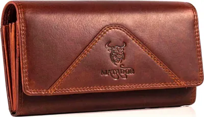 Produktbild von MATADOR BUDAPEST XL Leder Damen Portemonnaie Langbörse Braun