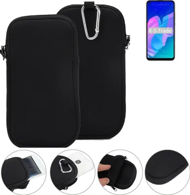 Produktbild von K-S-Trade Neopren-Hülle Handyhülle kompatibel mit Huawei Y7p Schutzhülle Neoprenhülle Sleeve Schutz-Hülle Gürtel Tasche Case Holster Handytasche