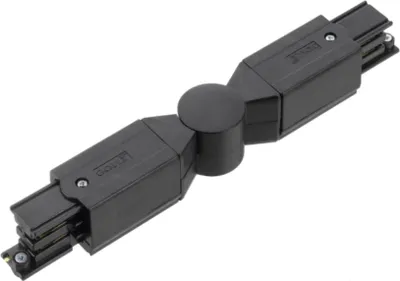 Image de Rail d'alimentation triphasé GlobalTrac couplage articulé noir