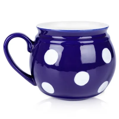 Produktbild von Orion Keramikbecher Becher Kaffeetasse Teetasse Teebecher Kaffeebecher Keramik blau 850 ml