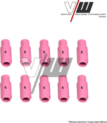Obrázok produktu pre Plynové trysky pre zváracie horáky TIG - velkost 6 - 10N48 (1 kus)