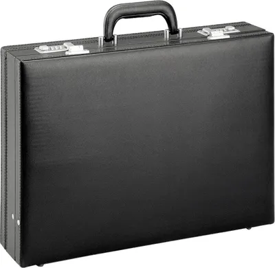Produktbild von Aktenkoffer-Pilotenkoffer-Akten-Koffer-Erweiterbar Schwarz-44 x32x11cm-Bowatex