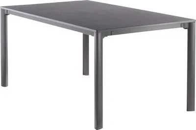 Produktbild von Gartentisch Sieger Vivodur ausziehbar 3985-55 165 x 95 cm Gestell aus Aluminium in eisengrau, Gartentischplatte aus vivodur® in Schieferdekor anthrazit