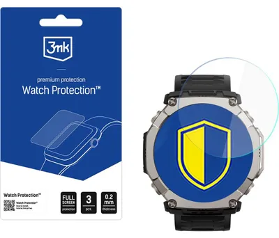 Produktbild von 3x Hybridglas für Amazfit T-Rex Ultra 2, 3mk Watch Protection