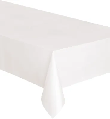 Produktbild von Party Tischdecke weiss 127x274cm