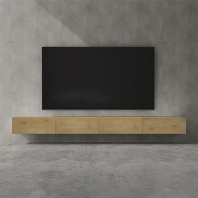 Produktbild von doporro TV Lowboard hängend Fernsehschrank Wohnzimmer | TV-Schrank hängend Fernsehtisch Hängeschrank 320cm Fernsehschrank02
