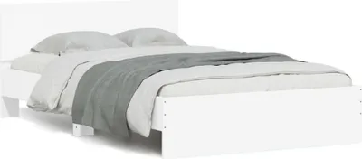Obrázek produktu pro Rám postele s čelem bílý 120 x 190 cm