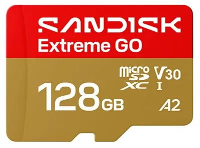 Immagine prodotto di SanDisk Extreme GO, 128 GB, MicroSDXC, UHS-I, 240 MB/s, 120 MB/s, Classe 3 (U3)