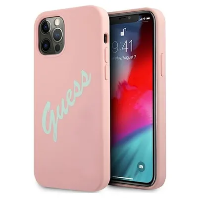Image de Guess Guhcp12Llsvspg Iphone 12 Pro Max 6.7 Pink/Green Pink Hardcase Silicone Vintage