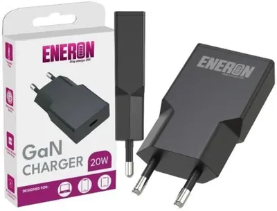 Produktbild von Ladegeräte ENERON GaN 20W USB-C Schnellladegerät schwarz