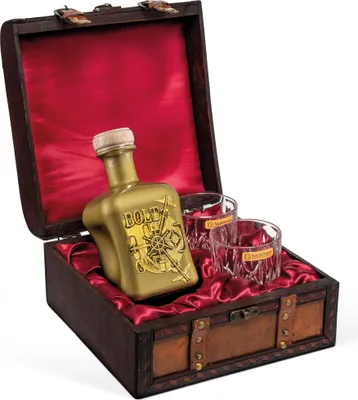 Produktbild von Bolt Gin in Antik-Style Kiste mit zwei Tumbler (0,5l)