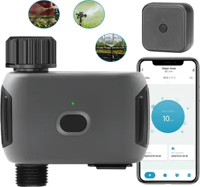 Obrázek produktu pro Wi-Fi Smart Sprinkler Timer 1 výstup Automatický zavlažovací systém Zavlažovací časovač s ovládáním APP / zpoždění deště / programovatelný časovač vody pro zahradní hadici s Wi-Fi bránou