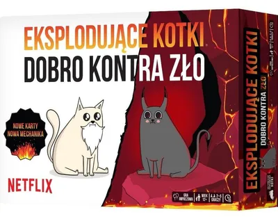 Obrázek produktu pro Gra karciana Eksplodujące Kotki Dobro kontra Zło Rebel