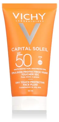 Immagine prodotto di Vichy Ideal Soleil SPF50 Emulsione viso tocco secco