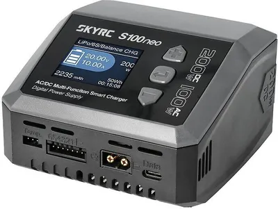 Zdjęcie produktu dla SkyRC S100 neo, Litowo-żelazowo-fosforanowy (LiFePO4), Litowo-polimerowy (LiPo), Litowo-jonowa (Li-Ion),...