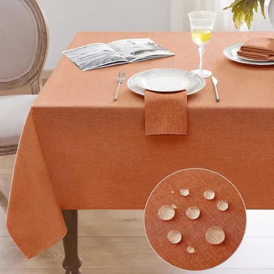 Produktbild von Wasserfestes Orangefarbenes Tischkleid 100x100 cm