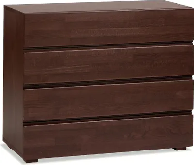 Produktbild von HASENA Wood Line Lovara Kommode 4 Schubladen Buche schoko