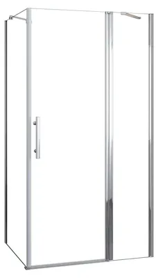 Produktbild von Duschspa 80x76x195cm Eckig Duschkabine mit Schwenktürn 6mm NANO ESG-Glas Drehtür Walkin Duschabtrennung F070