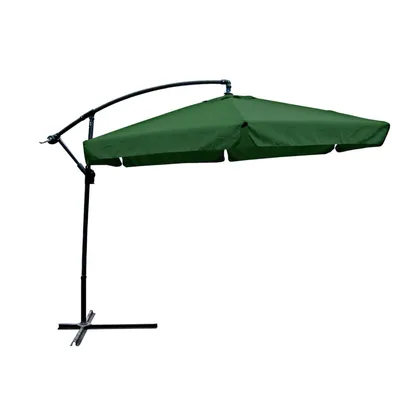 Produktbild von Garden Pleasure Ampelschirm Sonnenschirm Sonnenschutz Kurbelschirm Ø 3m grün