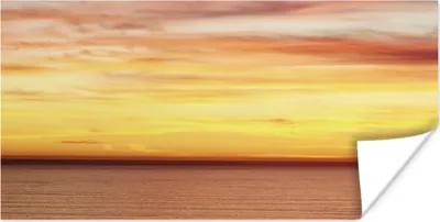 Produktbild von MuchoWow® Poster Meer - Farben - Himmel 160x80 cm - Foto Poster