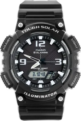 Produktbild von Casio Uhr AQ-S810W-1AVEF Solaruhr Ana-Digi Collection schwarz