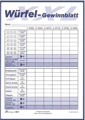 Produktbild von Würfelblock XXL A5 2x85 Blatt Packung mit 28 Stück