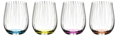Obrázok produktu pre Riedel Tumbler Glass Happy O - 4 kusy - rebrovaný