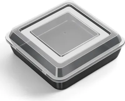 Produktbild von Joyfair Quadratische Kuchenform mit Luftdichtem Deckel - Antihaft Backform 21x21x5cm