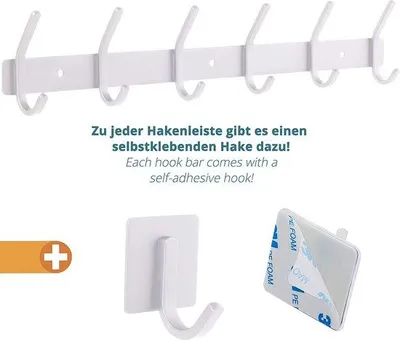 Produktbild von Famanu Kleiderhaken - aus Edelstahl, modernes Design