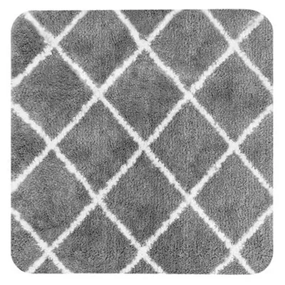 Produktbild von Dutch House Bidetmatte grau 60x60 cm - Rutschfeste Badezimmermatte