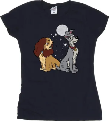 Produktbild von Disney - "Lady And The Tramp" T-Shirt für Damen BI26158 (M) (Marineblau)