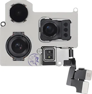 Image de Clappio, triple caméra iPhone 16 Pro zoom principal ultra, noir / argent