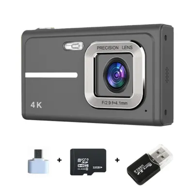 Produktbild von ZELURXX   48MP Digitalkamera Kompaktkamera 16X Zoom 2,4 Zoll Bildschirm Schwarz Set