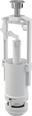 Produktbild von alcadrain Ablaufventil, Chrom ABS, Höhenverstellbereich 325-436 mm, Ablauf Ø60 mm, mit erhöhter, achsenverstellbarer STOP-Taste, regulierbare Abflussmenge, für keramischen Spülkasten, Ersatzteil