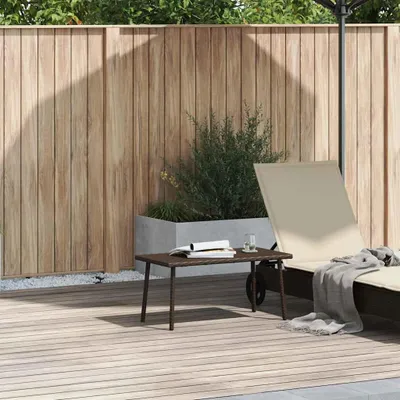 Produktbild von vidaXL Garten-Couchtisch Rechteckig Braun 80x40x37 cm Poly Rattan