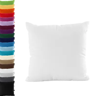 Produktbild von DOPPELPACK Kissenbezüge 40x40cm JERSEY Kissenbezug 100% Baumwolle 160gr/m² Kissenhülle Kissen, Farbe: Weiß