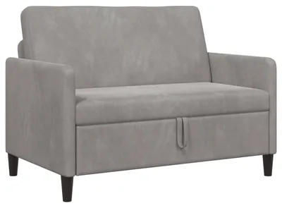 Produktbild von vidaXL Sofa mit Stauraum Hellgrau 122 x 78 x 87 cm Polyester