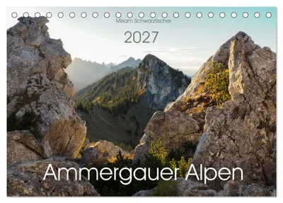 Produktbild von Ammergauer Alpen (Tischkalender 2027 DIN A5 quer), CALVENDO Monatskalender