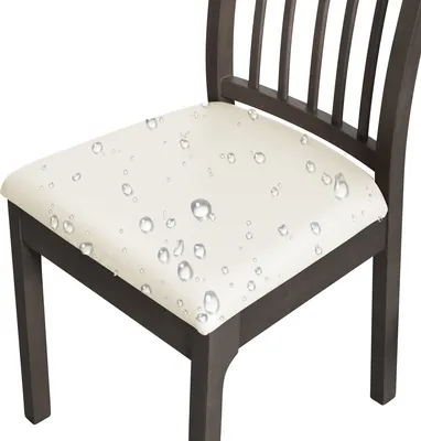 Produktbild von BESTCOVERS 100% Wasserdicht und öldicht Kunstleder Leder Polyurethan Sitzbezug Stuhlbezug Stuhlhusse Stretch Universell