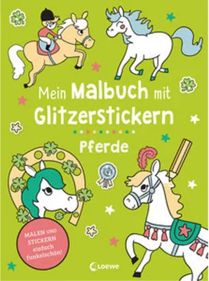 Produktbild von Mein Malbuch mit Glitzerstickern - Pferde