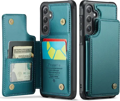 Produktbild von Samsung Galaxy S26 Hülle - CaseMe C22 Back Cover mit Kartenfach - Grün