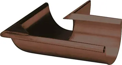 Produktbild von PRECIT Innenwinkel Stahl halbrund 90 Grad Schokoladenbraun RAL 8017 NW 125 mm