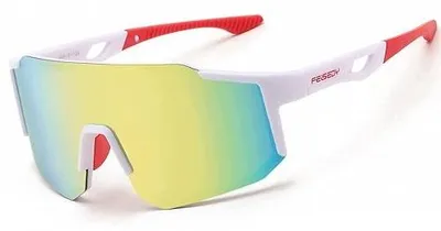 Zdjęcie produktu dla Okulary sportowe przeciwsłoneczne lustrzane UV400 dla mężczyzny i kobiety