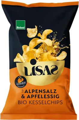 Produktbild von Kesselchips - Alpensalz & Apfelessig 115g
