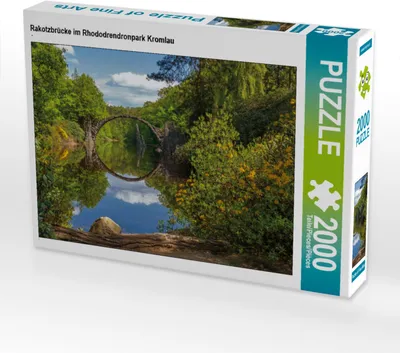 Produktbild von CALVENDO Puzzle Rakotzbrücke im Rhododrendronpark Kromlau | 2000 Teile Lege-Größe 90x67cm Foto-Puzzle für glückliche Stunden