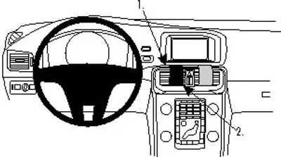 Produktbild von Brodit ProClip Fahrzeughalter 854861 - Mittelbefestigung - Volvo V40 13-20