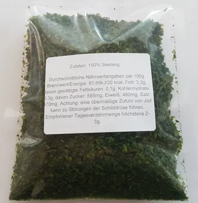 Produktbild von 40g Aonori ko, Zutaten für Okonomiyaki, Yakisoba, Takoyaki, pulverisierte und getrocknete Meeresalgen, 100% Seetang in Pulverform, Aonoriko aus Japan, japanische Lebensmittel