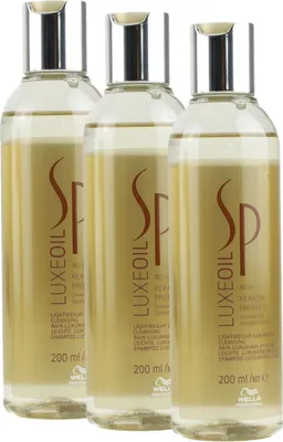 Produktbild von Wella SP Luxe Oil Keratin Protect 3 x 200 ml Shampoo Öl Shampoo Set